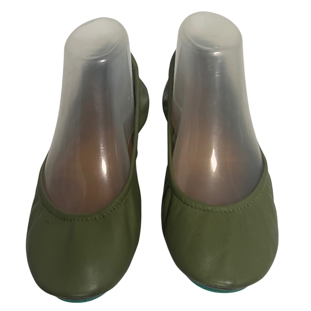 Tieks by Gavrieli Ballet Flats Womens 8 Olive Green Leather Foldable Round Toe - Picture 2 of 14